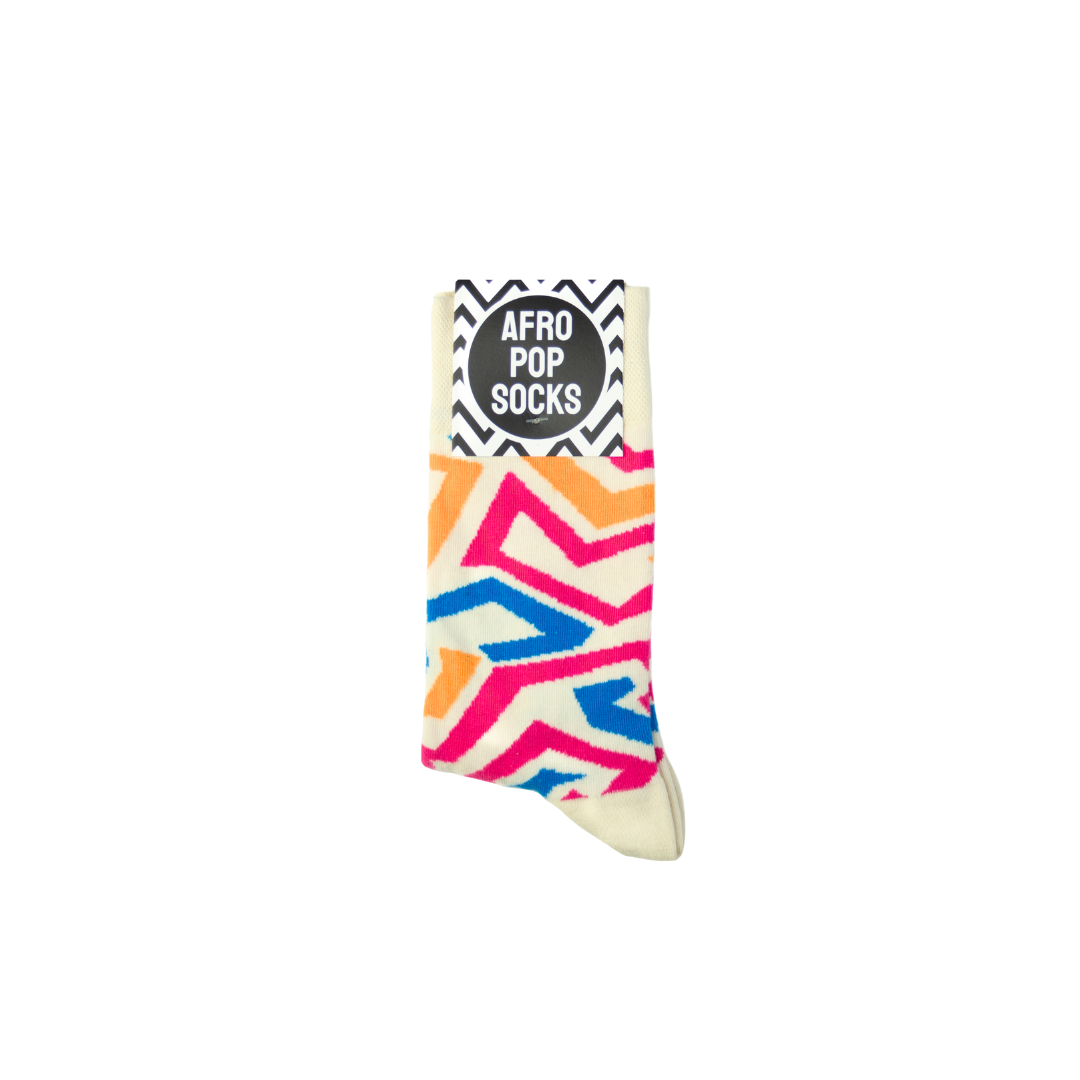 New Highlife Socks Cream: L/XL