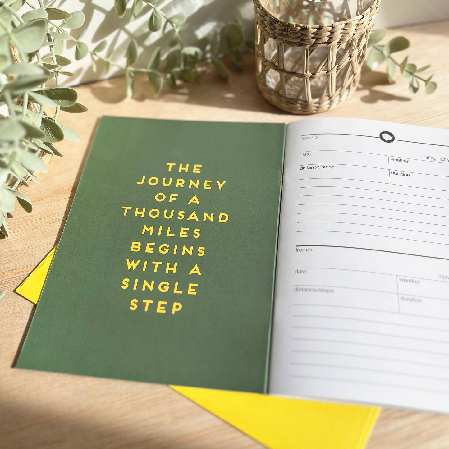 Walking logbook lighthouse - journal outdoor notebook