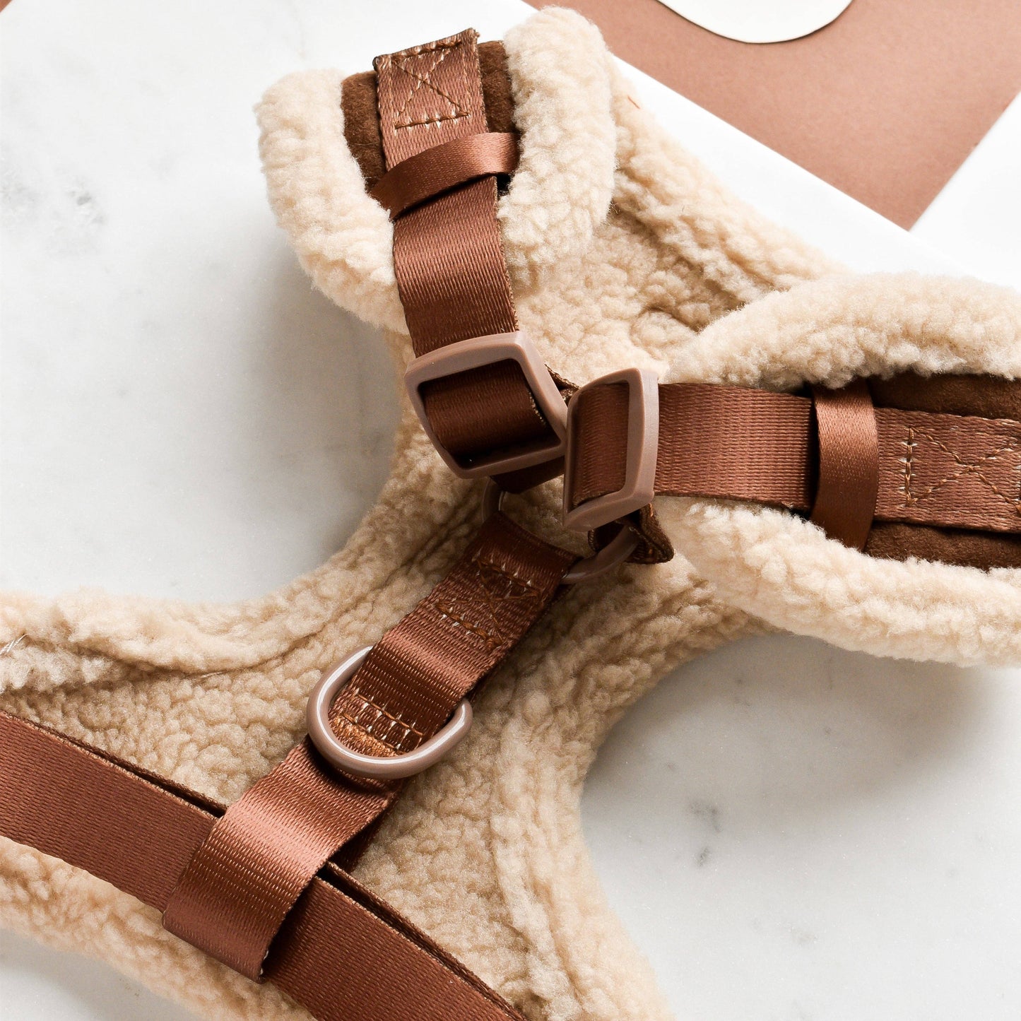 Cocopup Brown Aviator Adjustable Neck Harness: Medium
