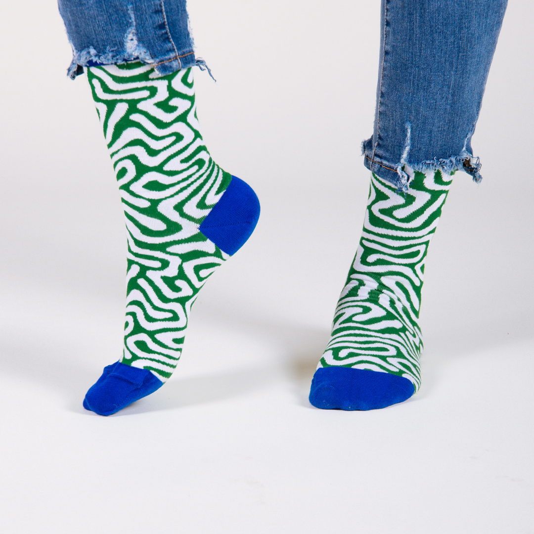 Roots Green Socks: M
