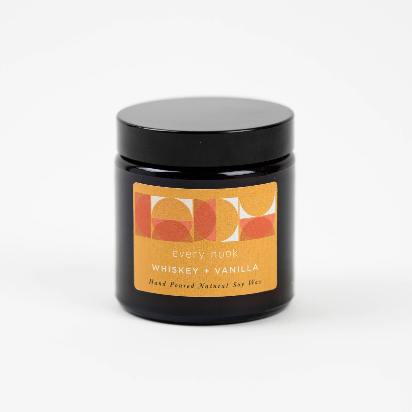 Every nook small scented soy candle: Whiskey + Vanilla