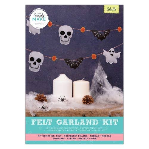 Simply Make Felt Garland Kit - Skulls