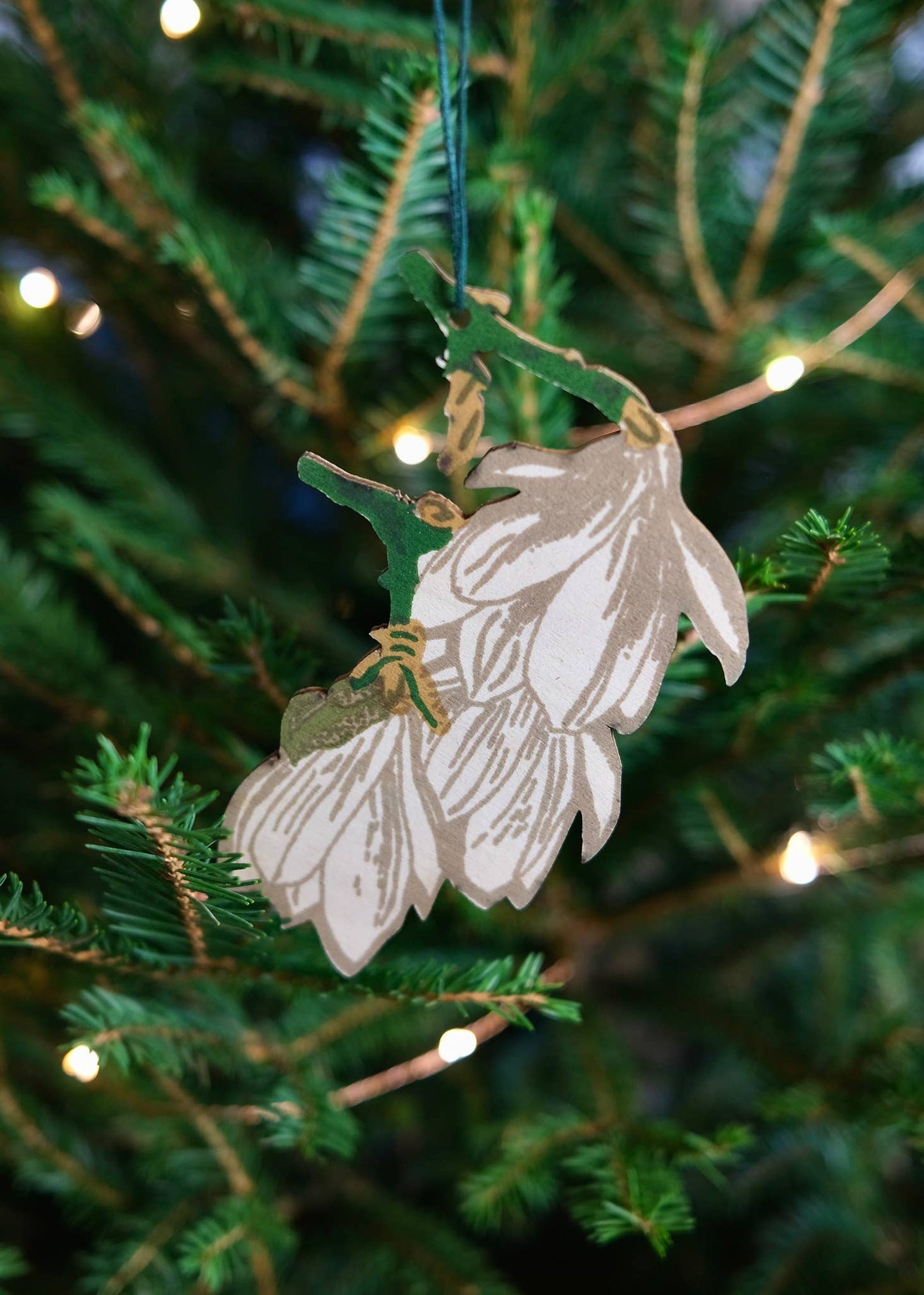 Festive Foliage Wooden Ornaments