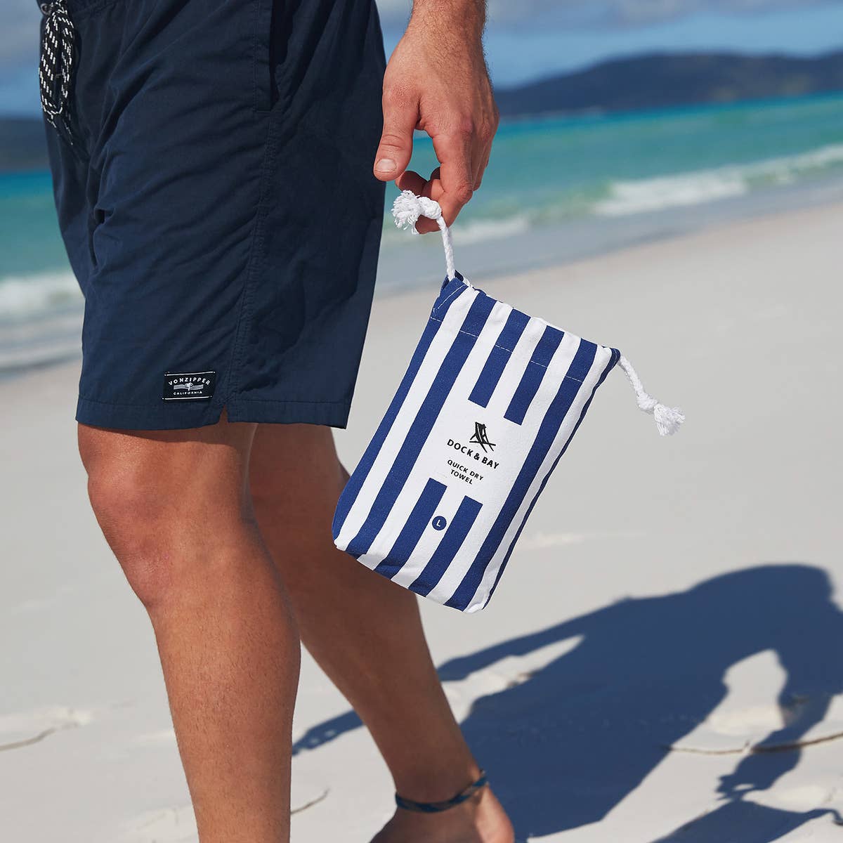 Dock & Bay Quick Dry Towels - Cabana - Whitsunday Blue: Extra Large