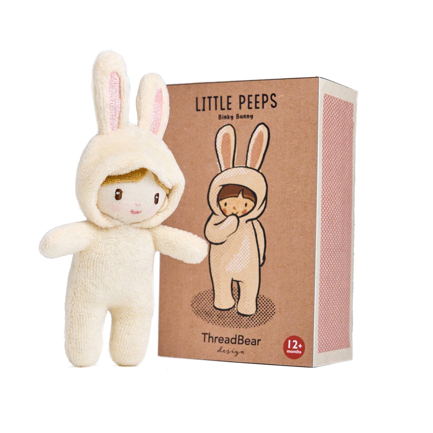 ThreadBear Little Peeps Binky Bunny - Matchbox doll 12cm