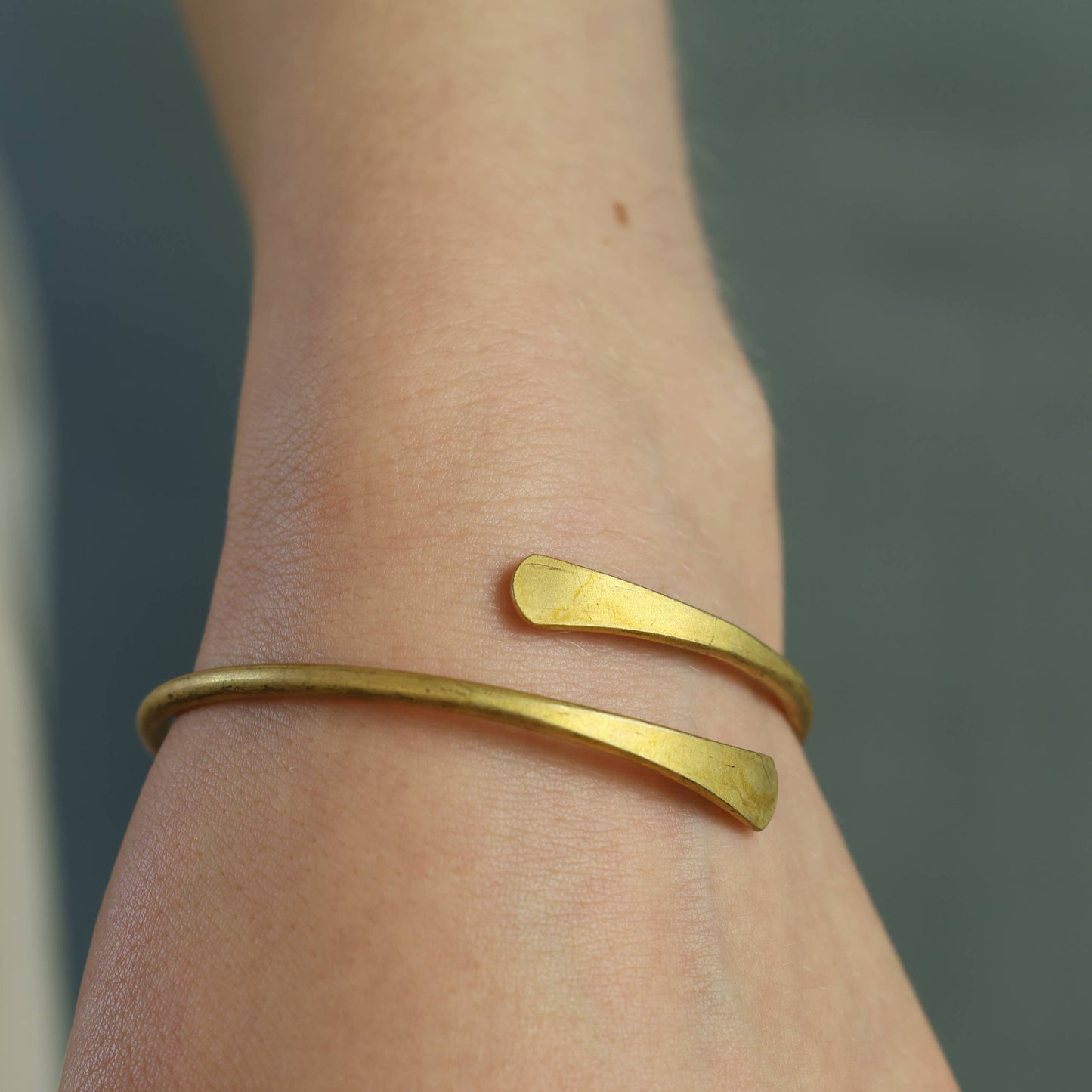 Brass Grecian Wrap Bracelet