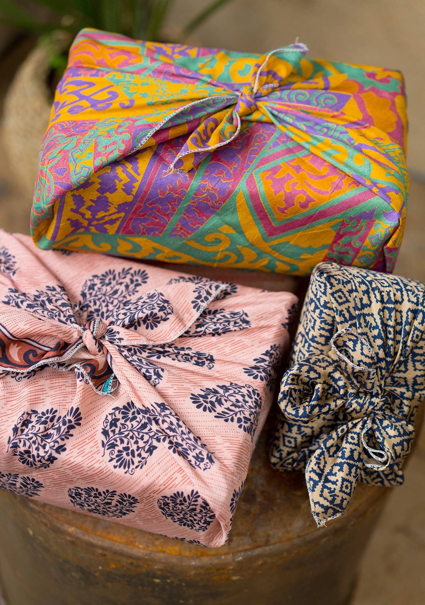 Namaste Recycled Sari Gift Wrap