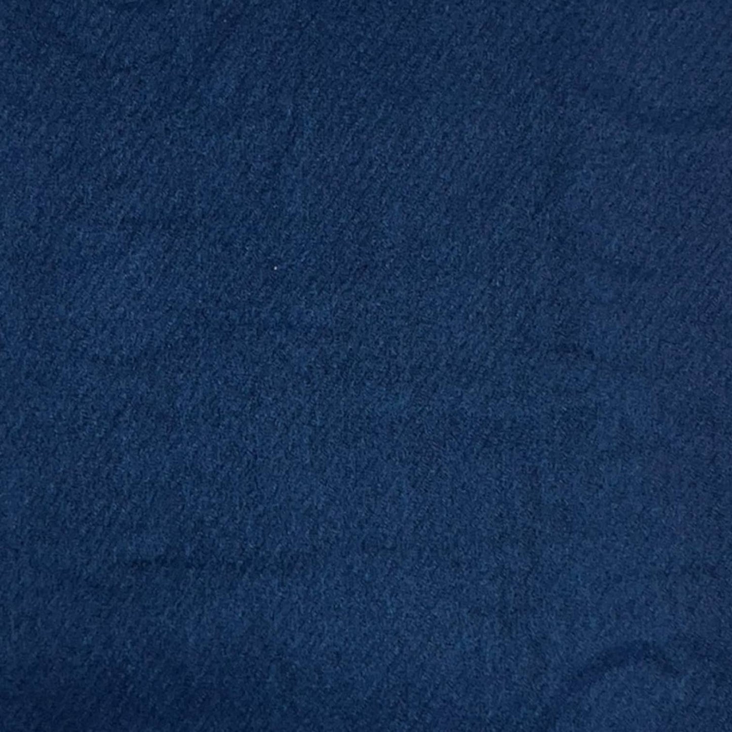 Plain cashmere mix ribbed winter scarf with tassel: Navy