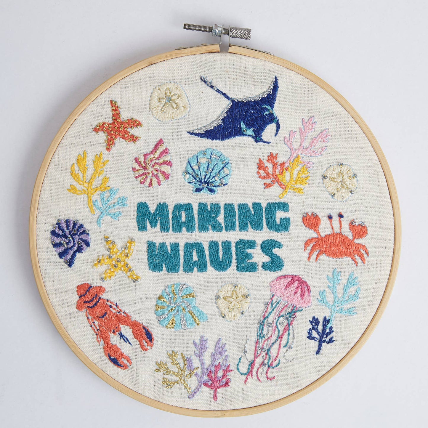 Sew & So On Embroidery Sewing Craft Stitch Kit Waves