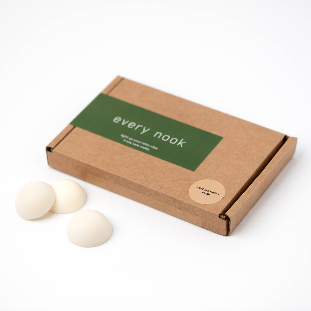 Every nook soy wax melts: SOFT LEATHER + PLUM