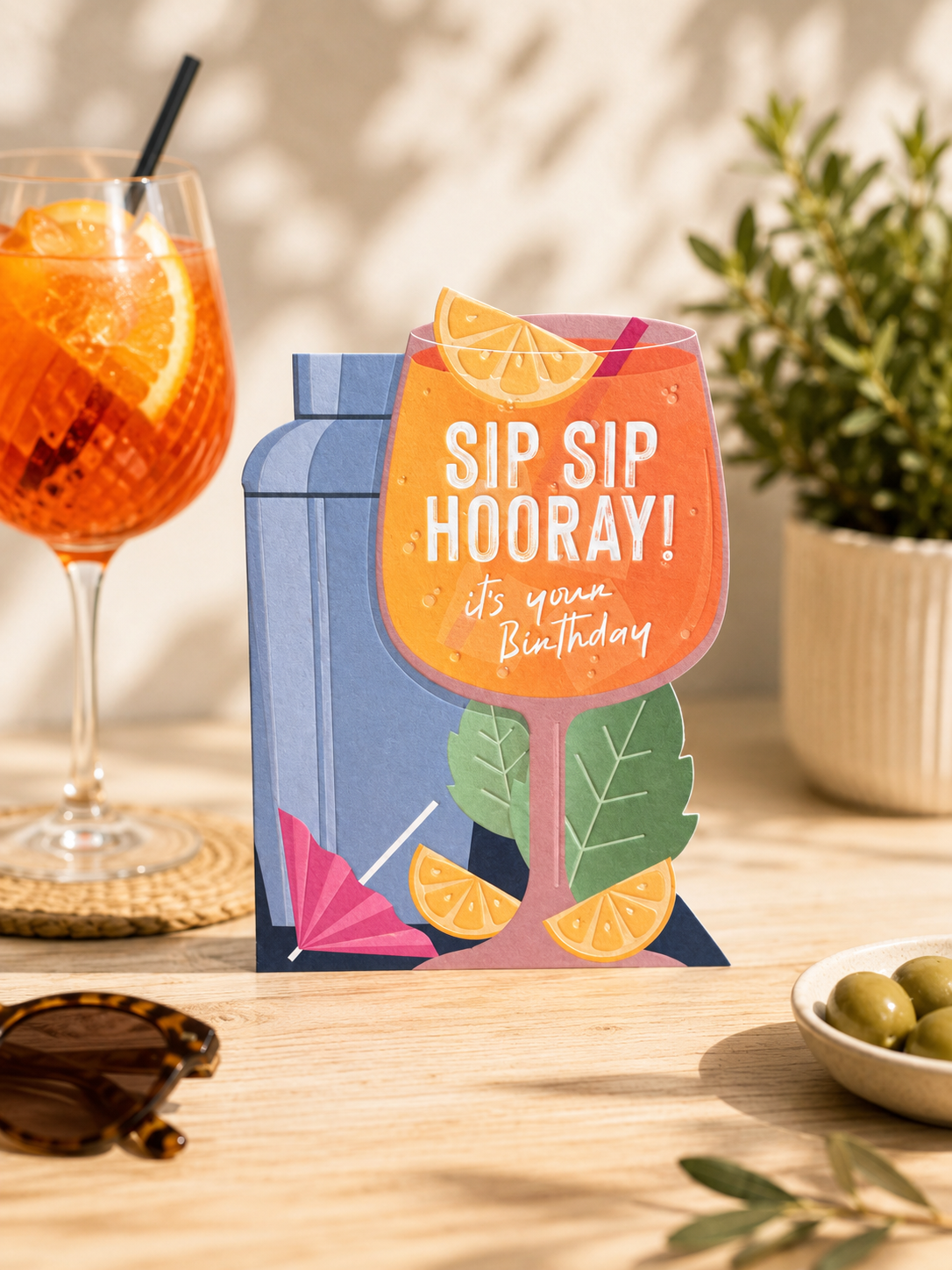 Happy Birthday Cocktails Card