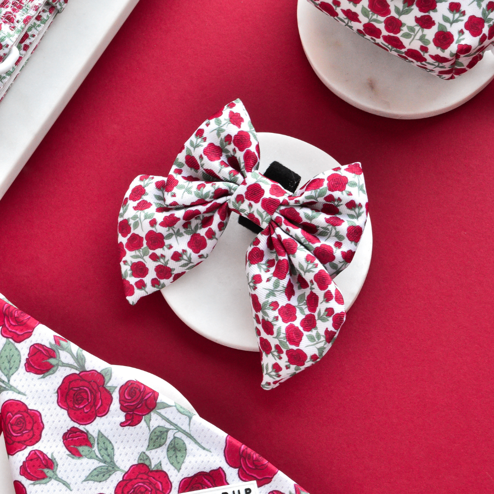 Cocopup Barkquet of Roses Sailor Bow Tie