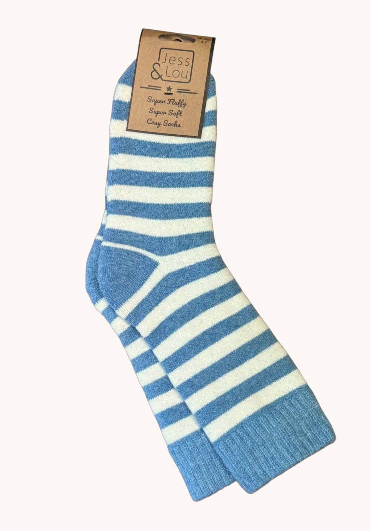 Cornflower Stripe Cosy Socks SL767