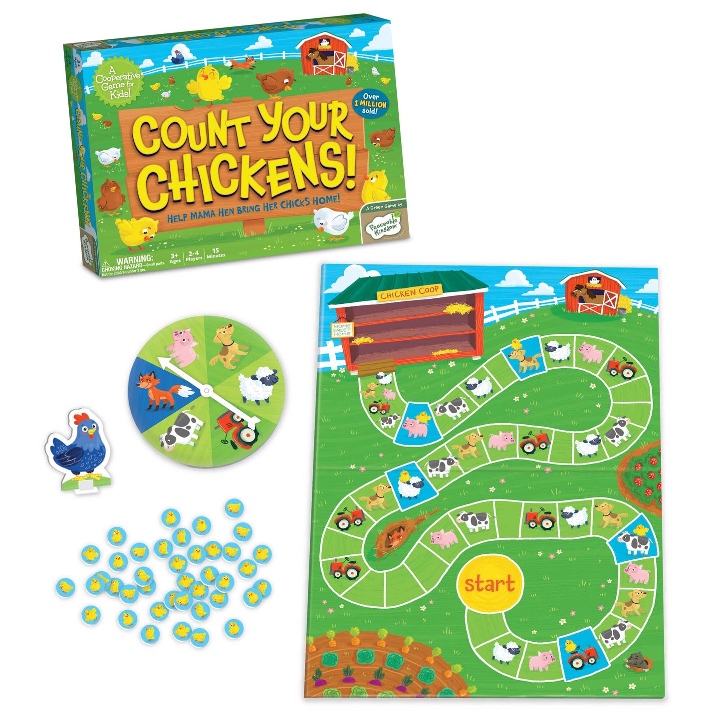 Cooperative Game - Peaceable Kingdom Count Your Chickens