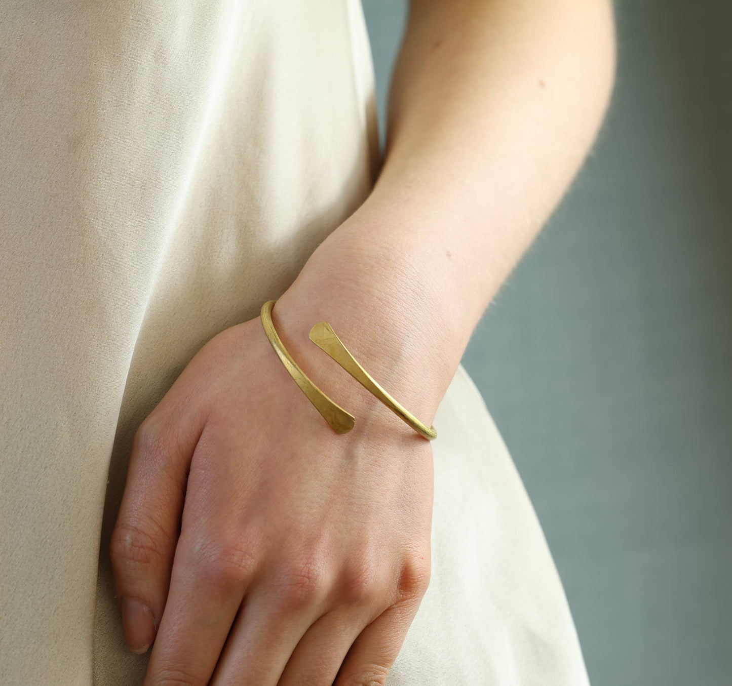 Brass Grecian Wrap Bracelet