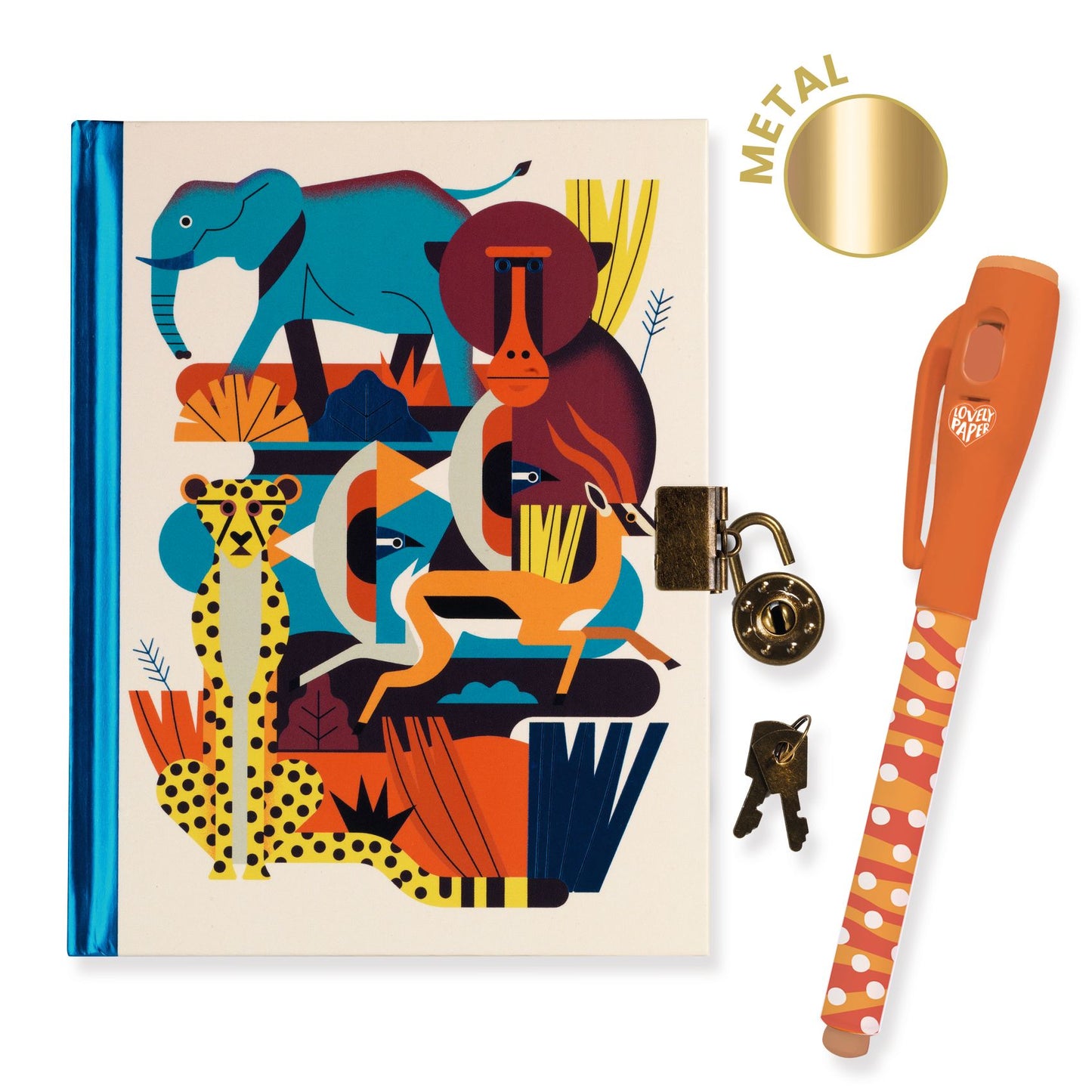 Djeco Secret Diary with Invisible Ink Pen - Animal