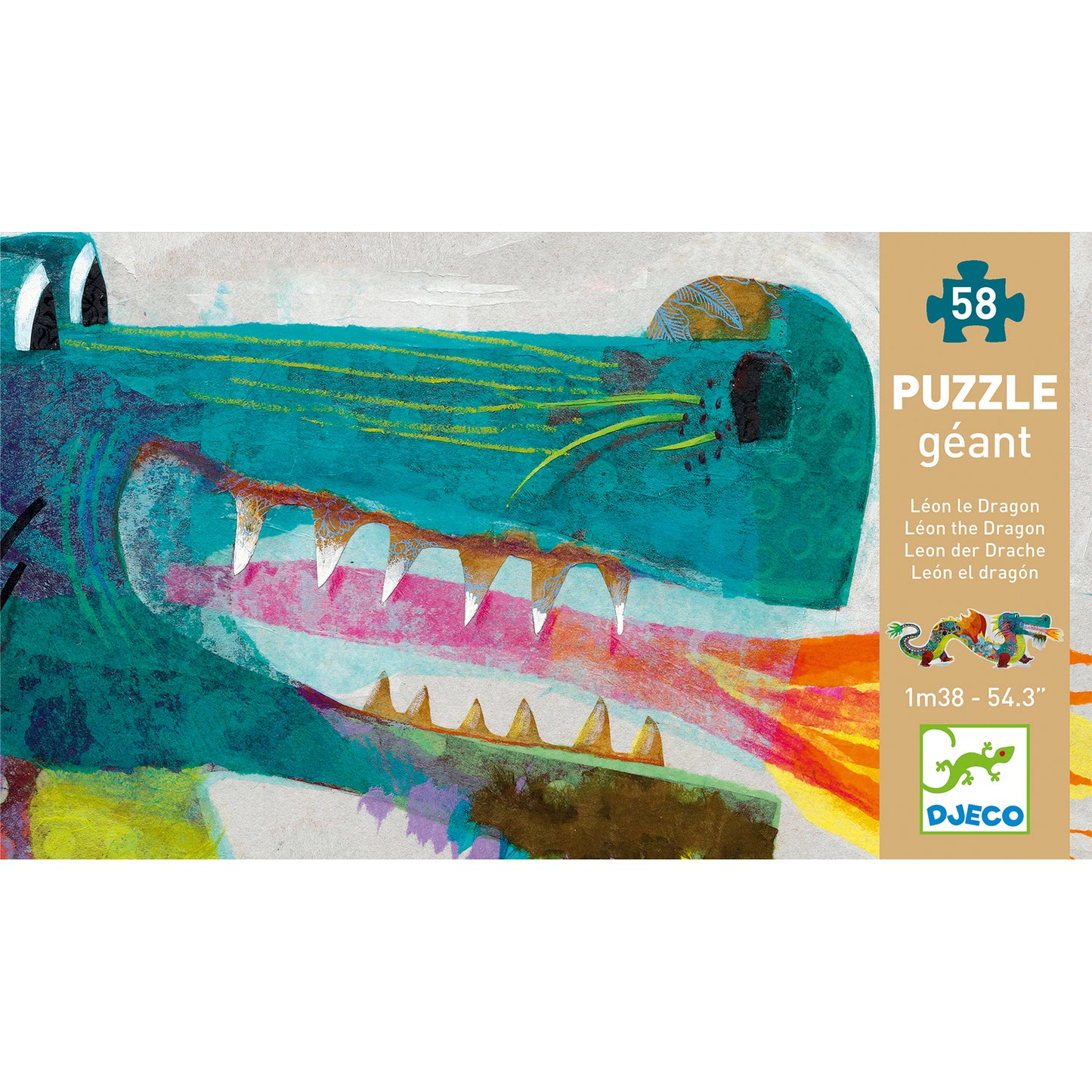 Djeco Giant Puzzle - Leon the Dragon