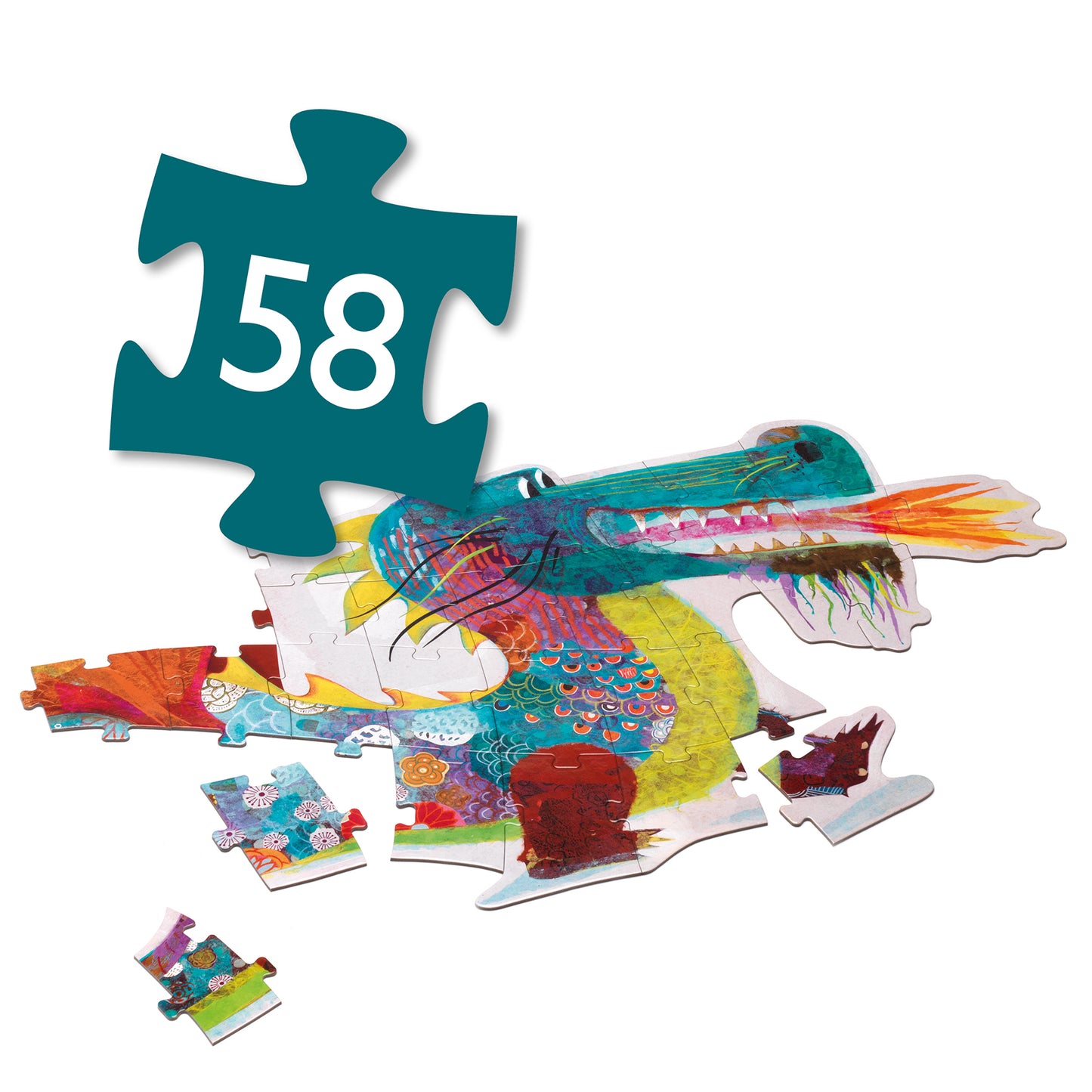 Djeco Giant Puzzle - Leon the Dragon