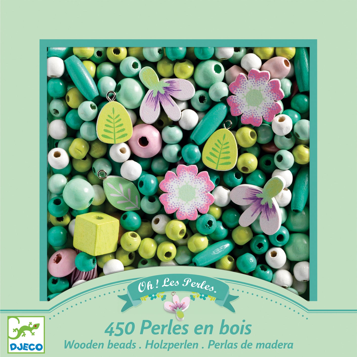 Djeco Wooden Beads - Garden