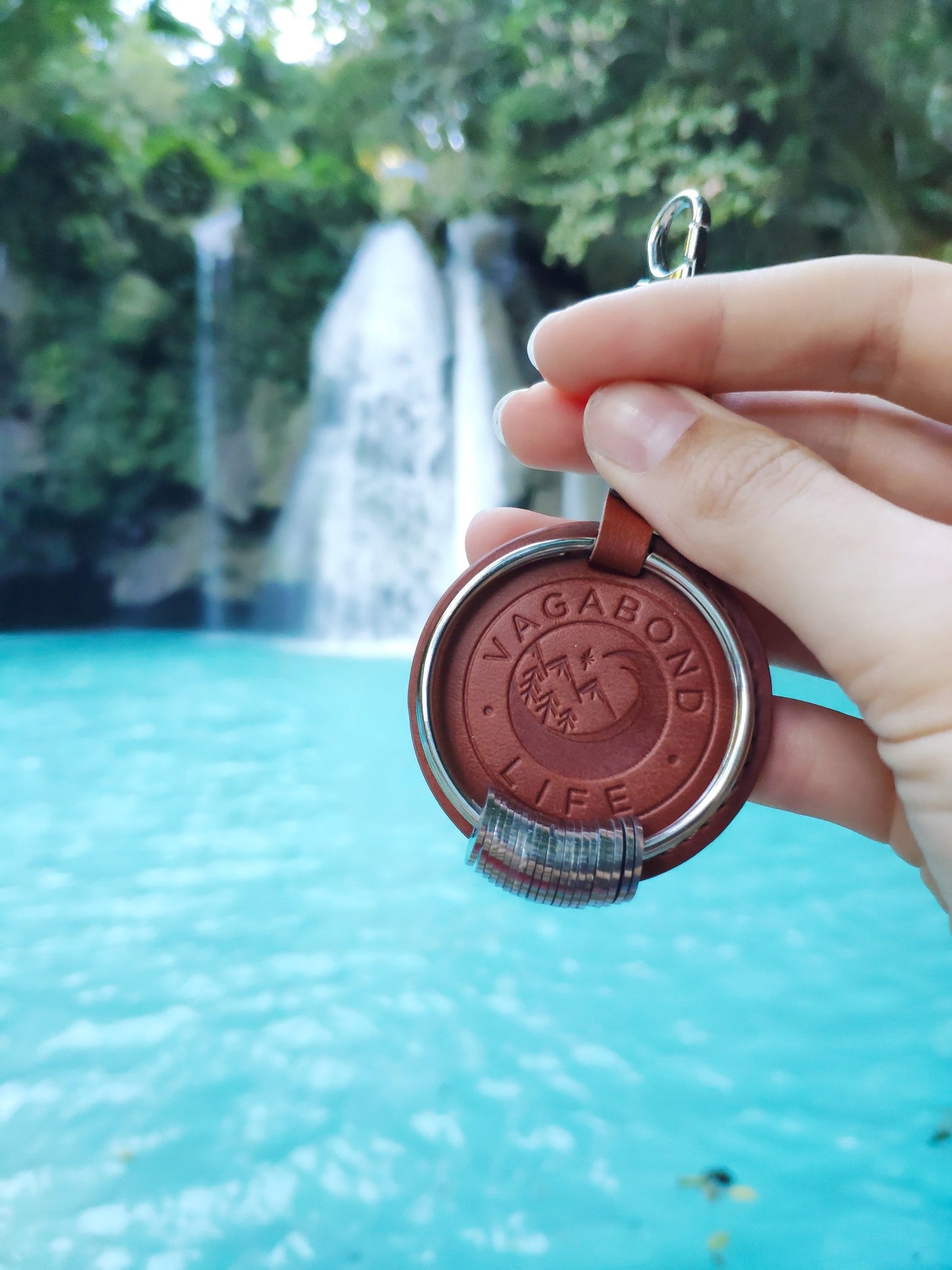 Vagabond Life Keychain - Brown