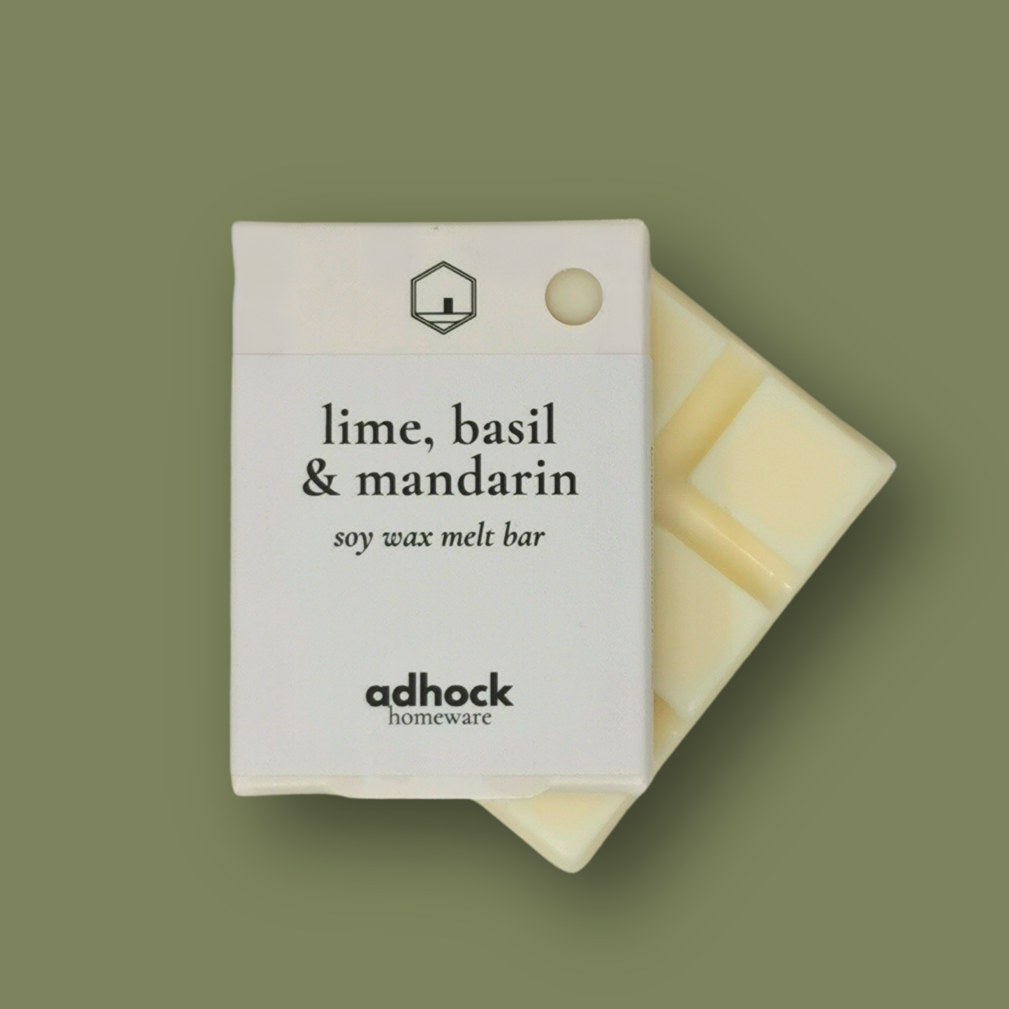Lime, Basil & Mandarin - Soy Wax Melt Bar 80g