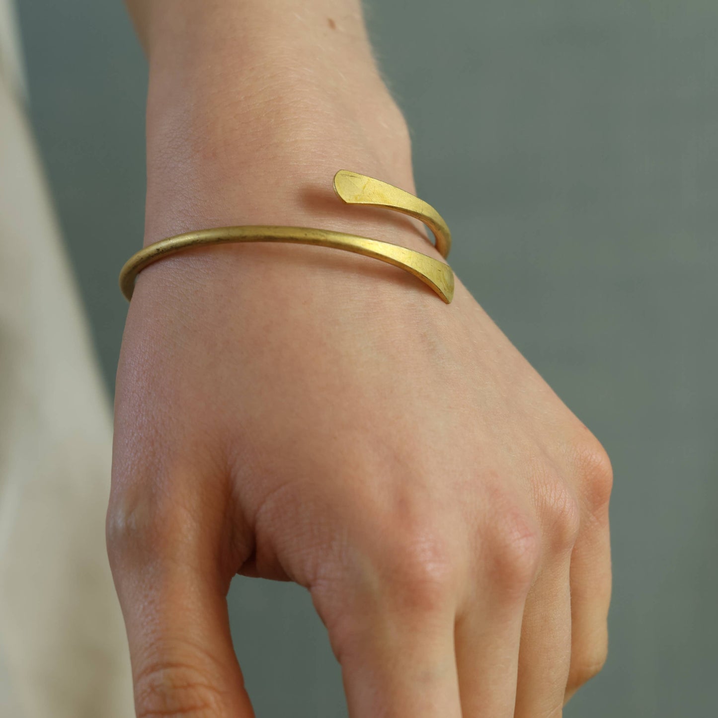 Brass Grecian Wrap Bracelet