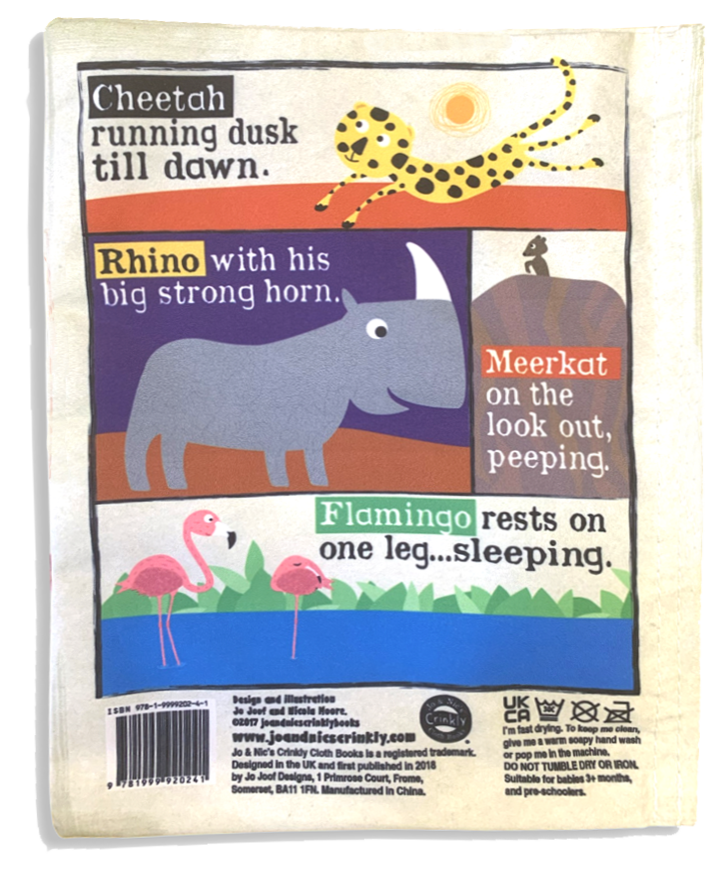 Nursery Times Crinkly Newspaper - Safari Animals