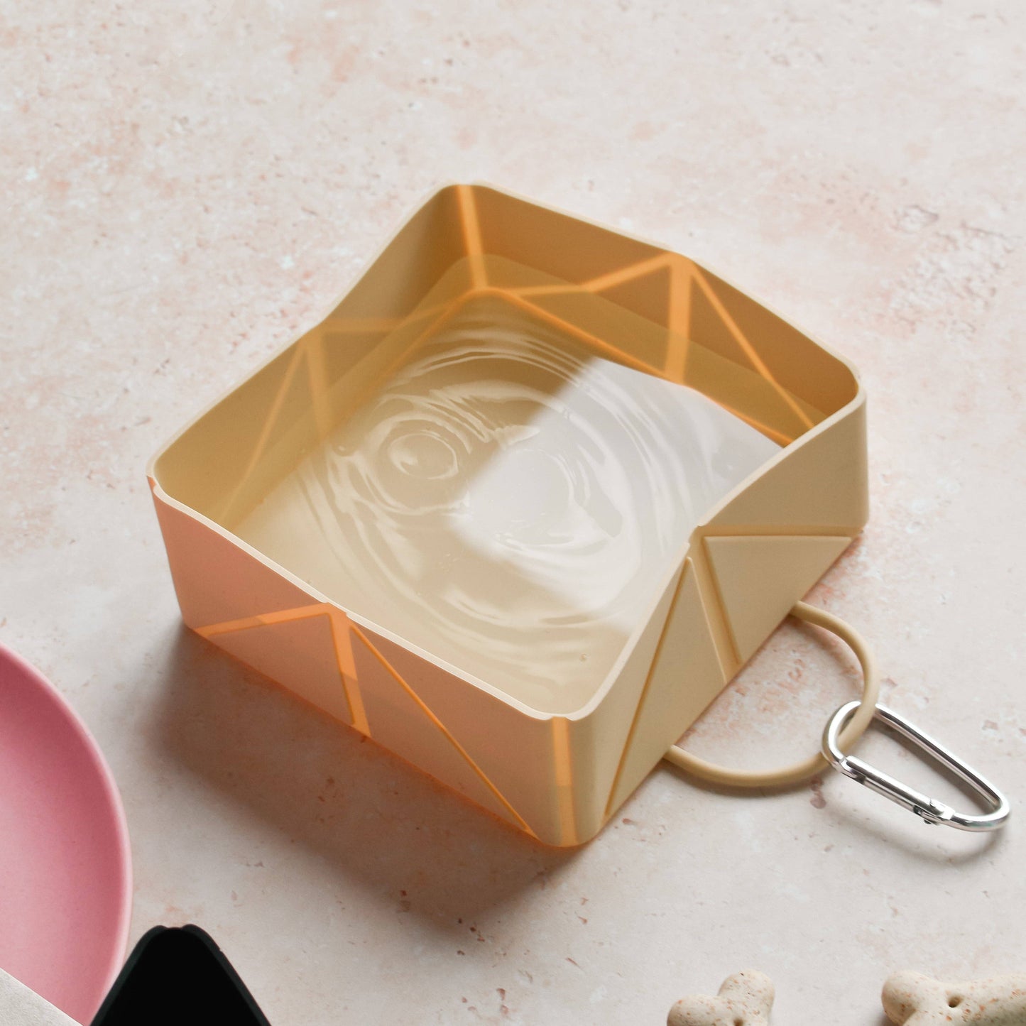 Cocopup Foldable Travel Bowl - Nude
