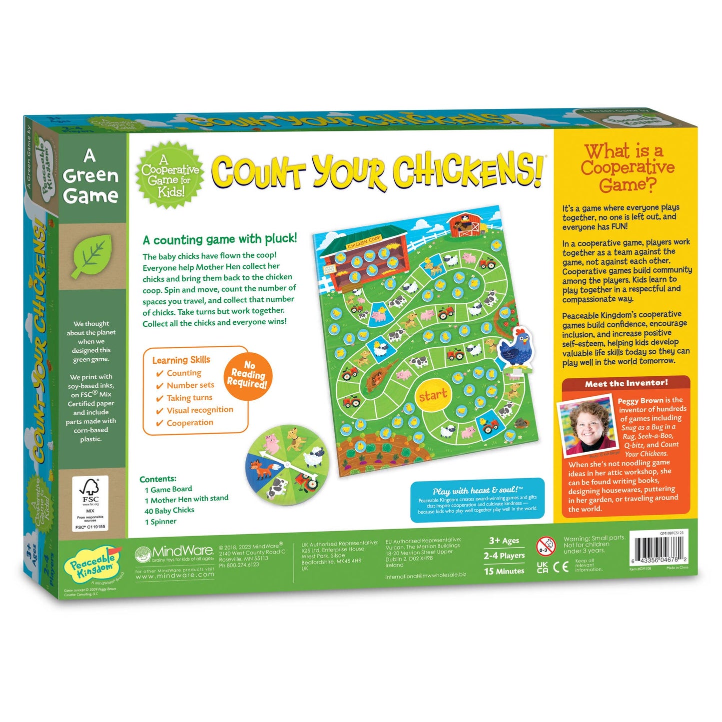 Cooperative Game - Peaceable Kingdom Count Your Chickens