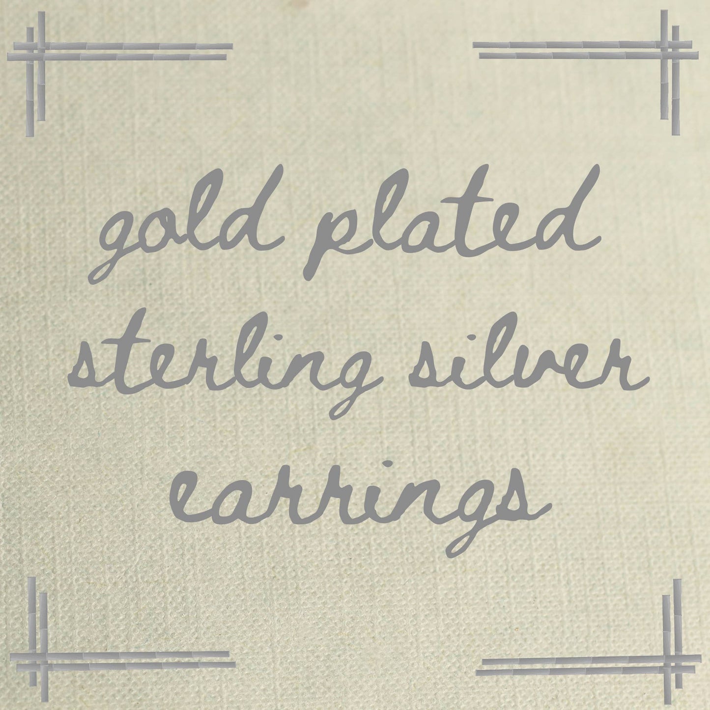 Rhombus Geometric Jewel Earrings : Linen Presentation Card