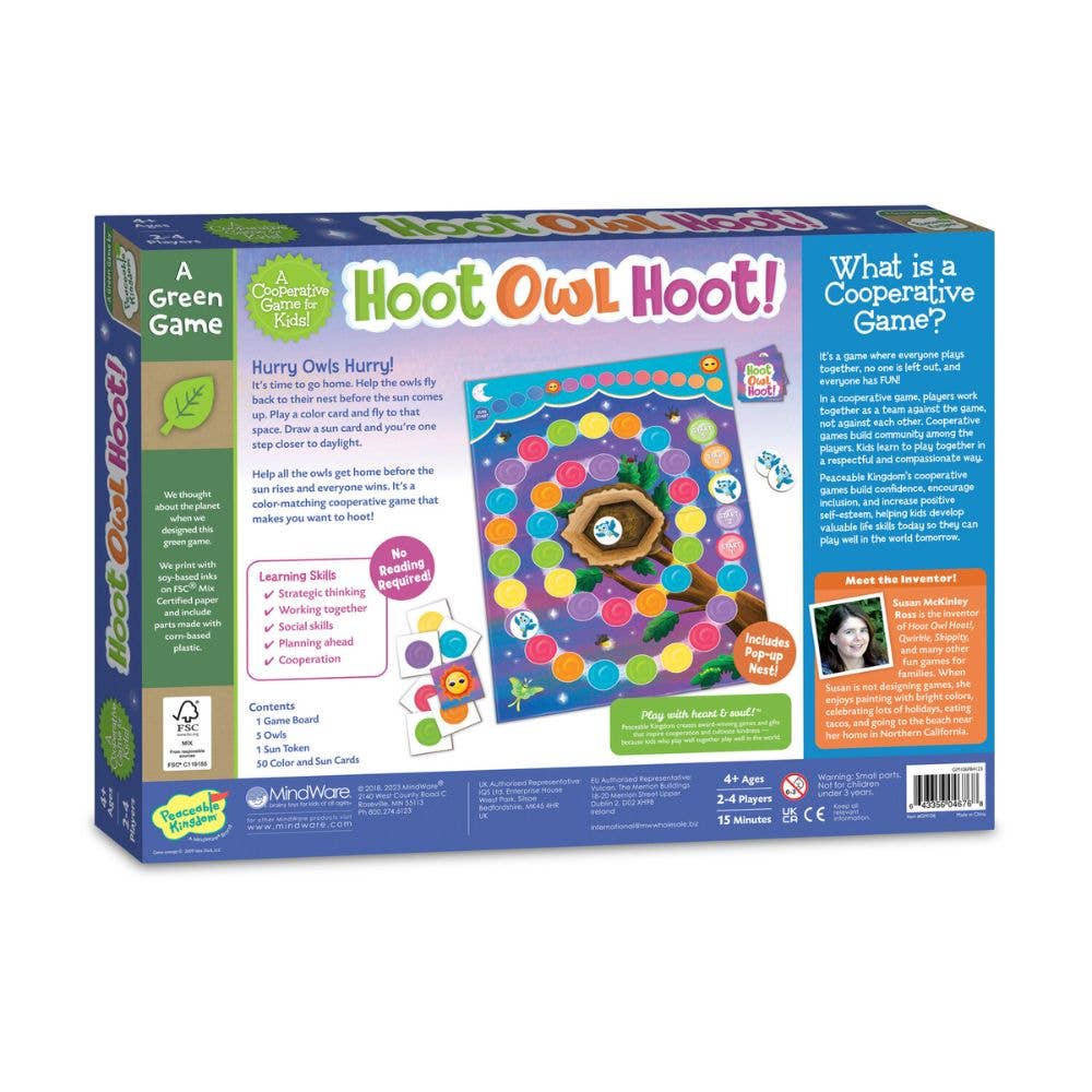 Cooperative Game - Peaceable Kingdom Hoot Owl Hoot