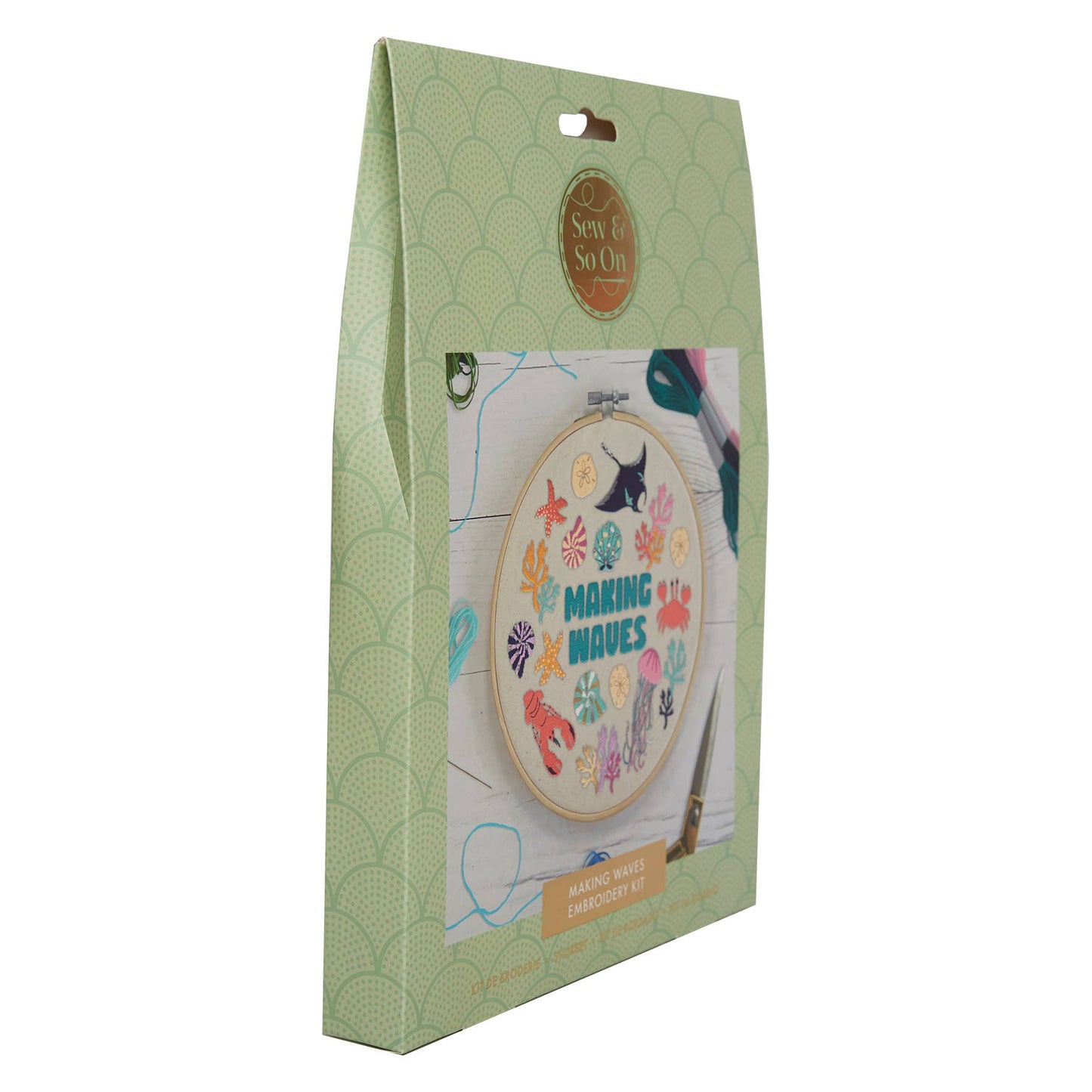 Sew & So On Embroidery Sewing Craft Stitch Kit Waves