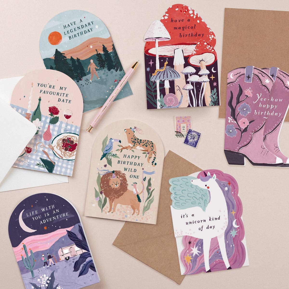 Unicorn Birthday Card | Kids Birthday Card | Childrens Cards