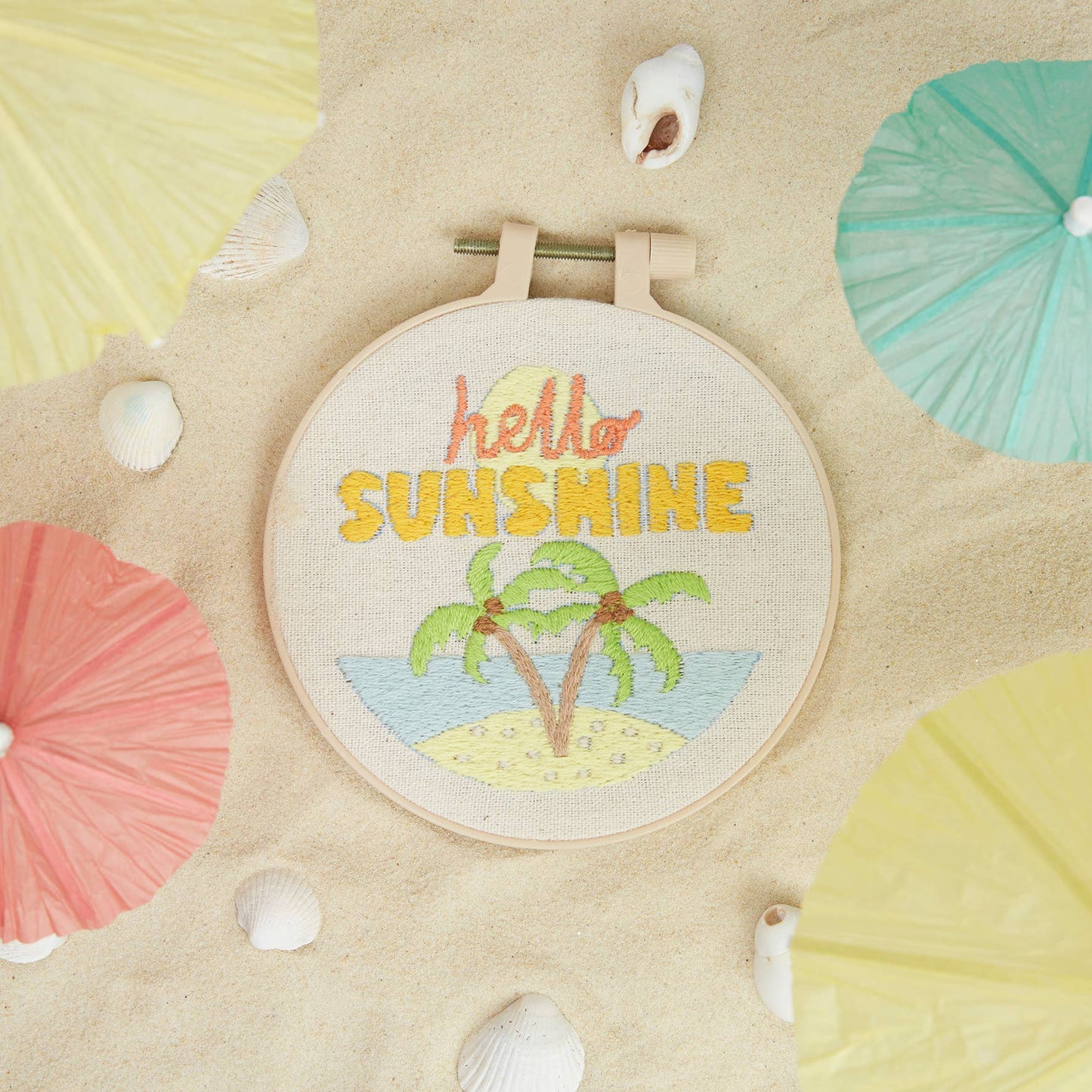 Simply Make Embroidery By Numbers Hello Sunshine Craft Kit