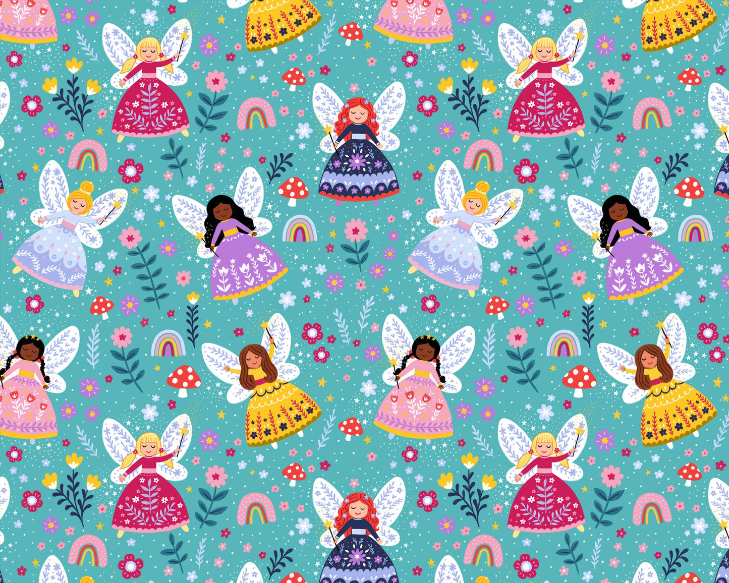 Girls Fairy Wrapping Paper, Gift Wrap, For Kids