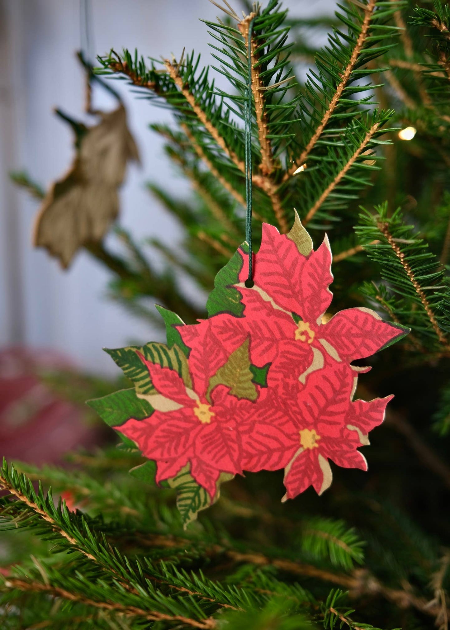 Festive Foliage Wooden Ornaments