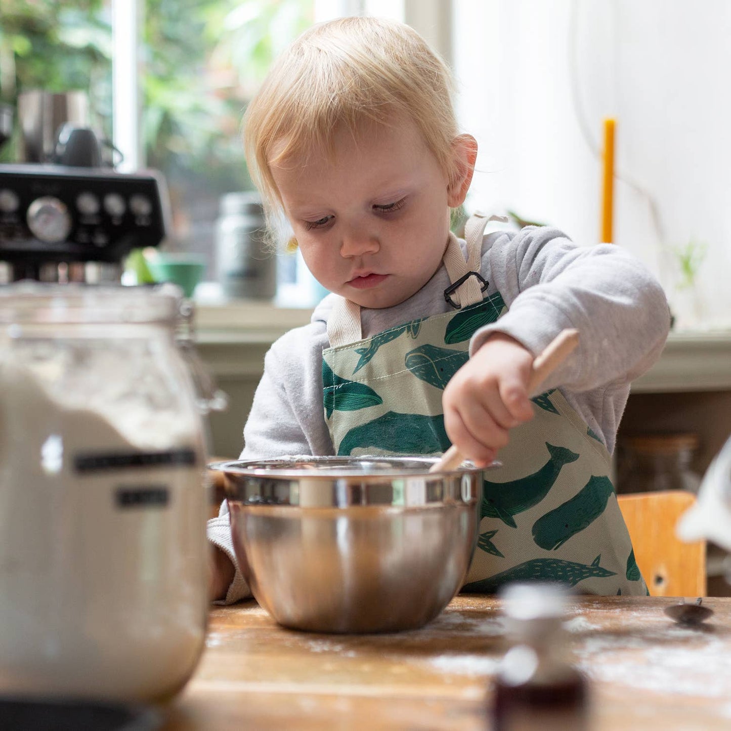 Whale Children's Apron