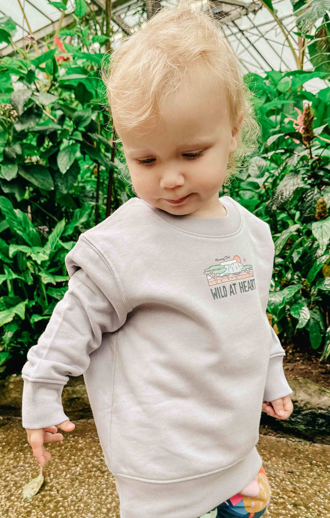 Wild At Heart Organic Cotton Childrens Sweatshirt: Natural* / 3-4 Years