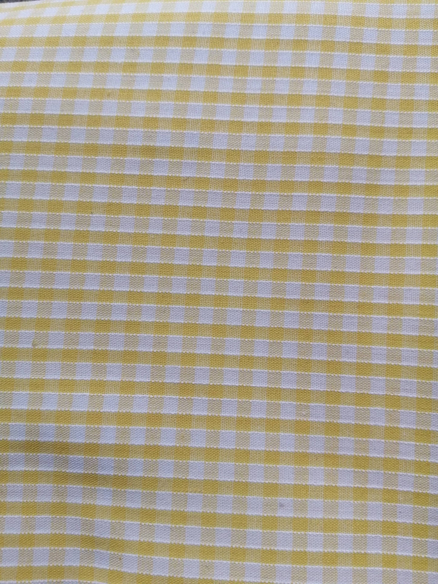 Gingham scrunchie, school hair accessory, checked scrunchies: Yellow