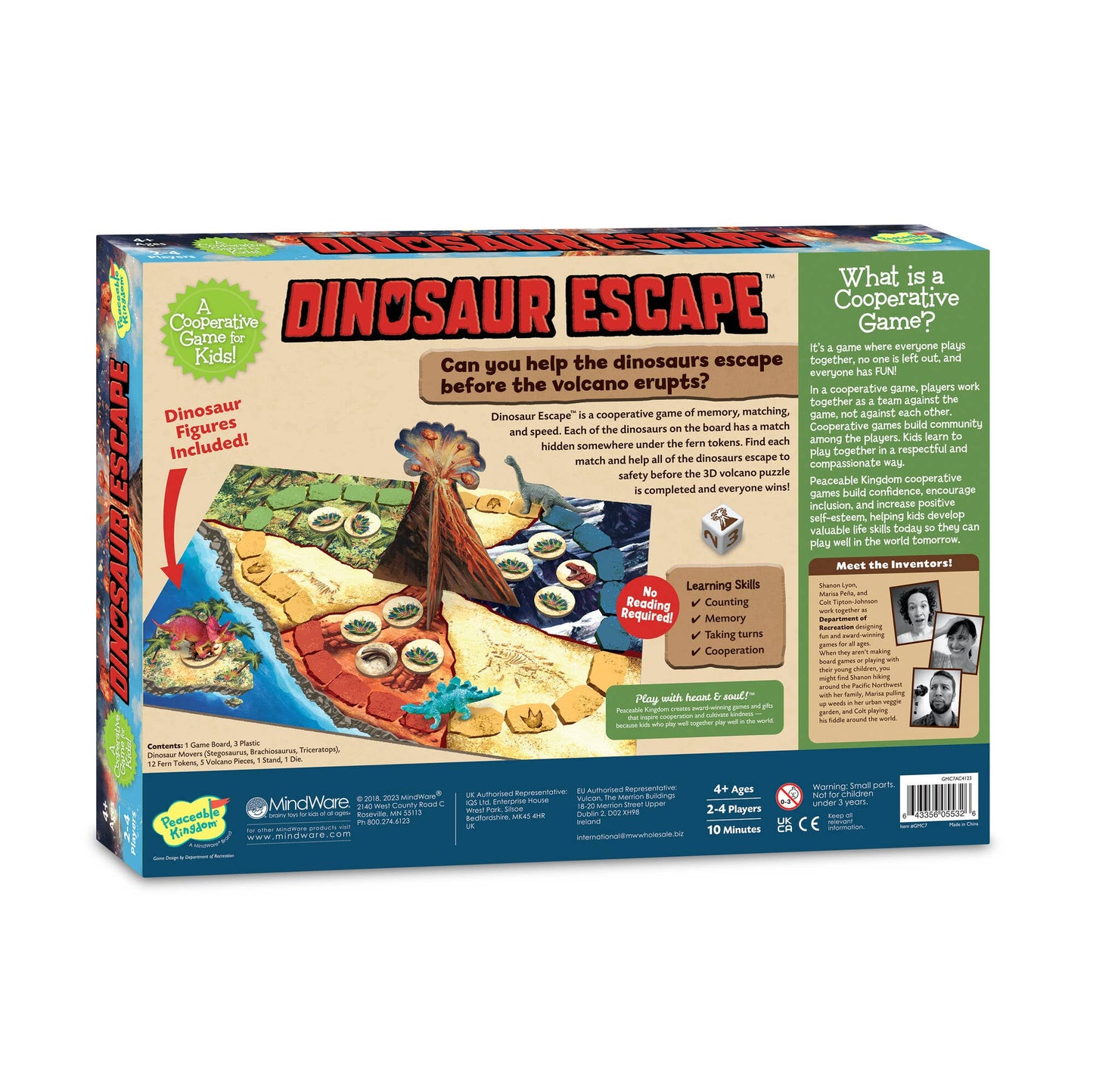 Cooperative Game - Peaceable Kingdom Dinosaur Escape