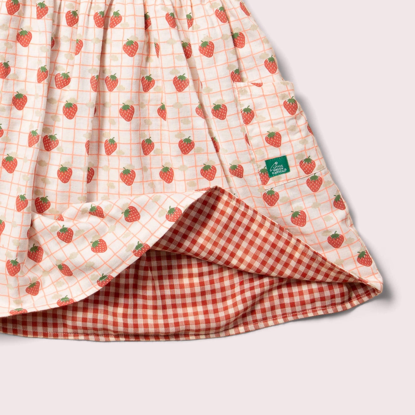 4-5y Strawberry Days Reversible Pinny Dress