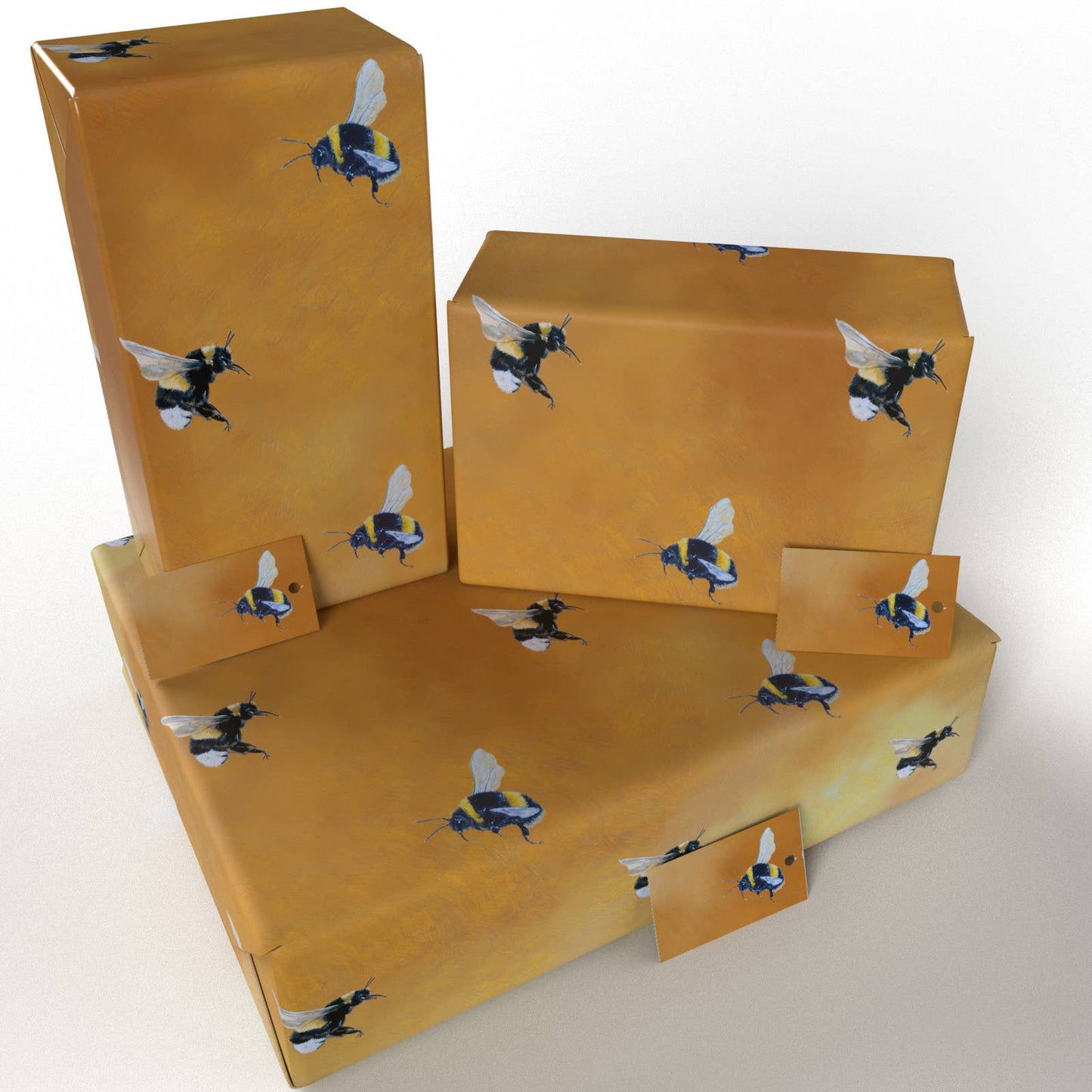 Oil Bumble Bee Wrapping Paper • ECO Friendly • UK Made