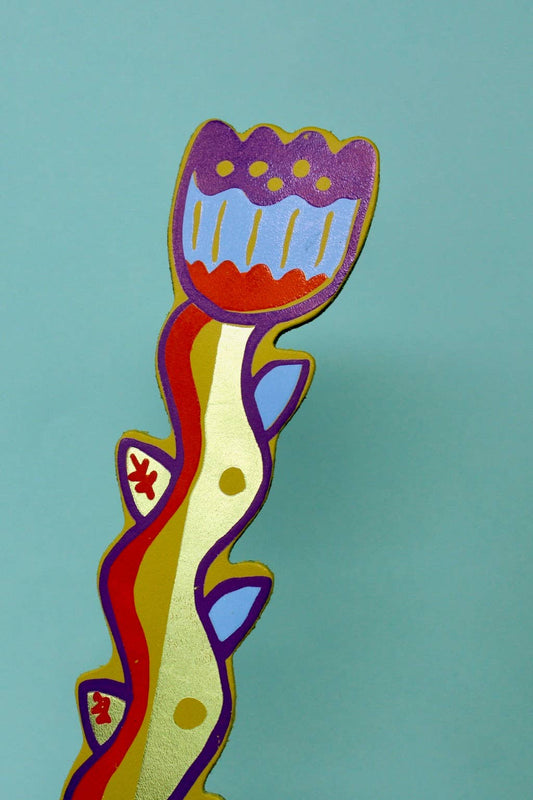 Tulip Bookmark: Apple Green