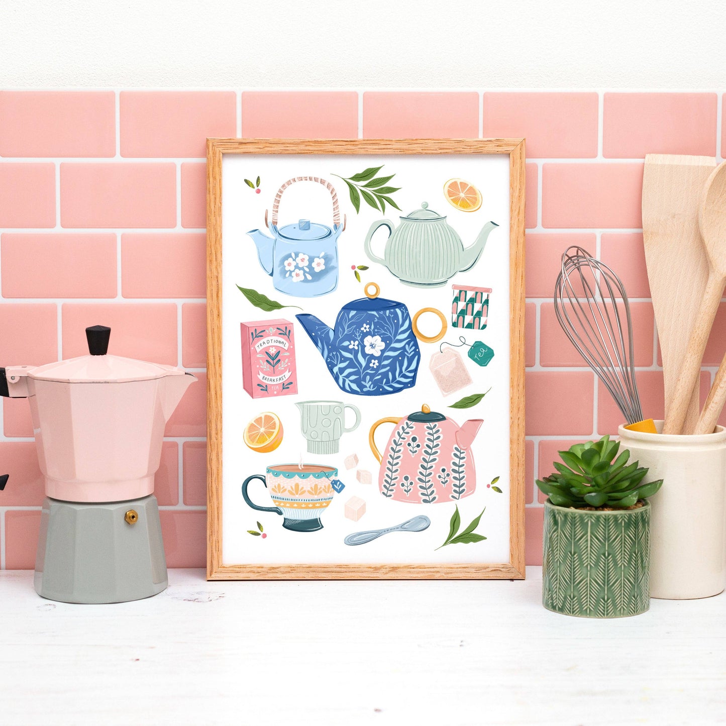 Teapots Print: A3