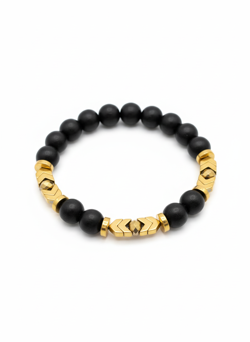 Gist - black and gold bracelet