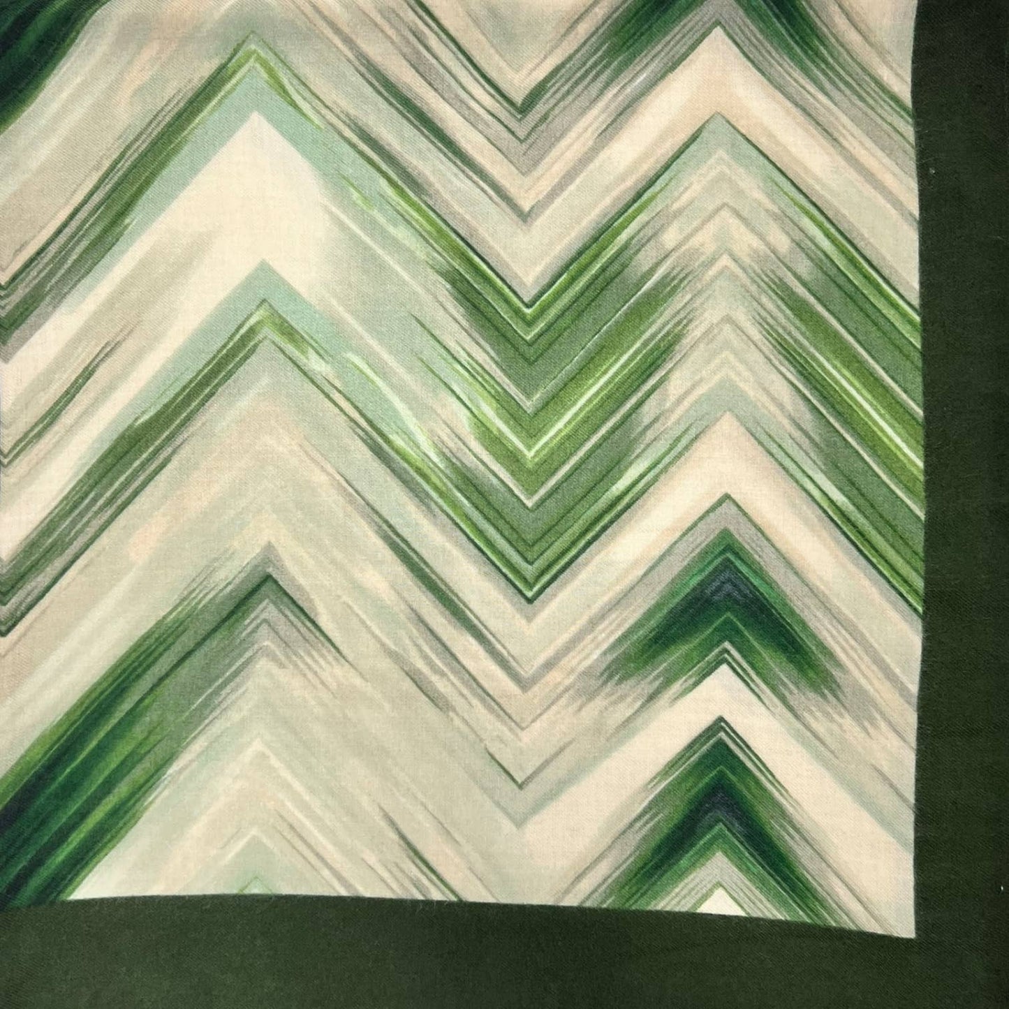 Herringbone print of medium weight scarf: Blue