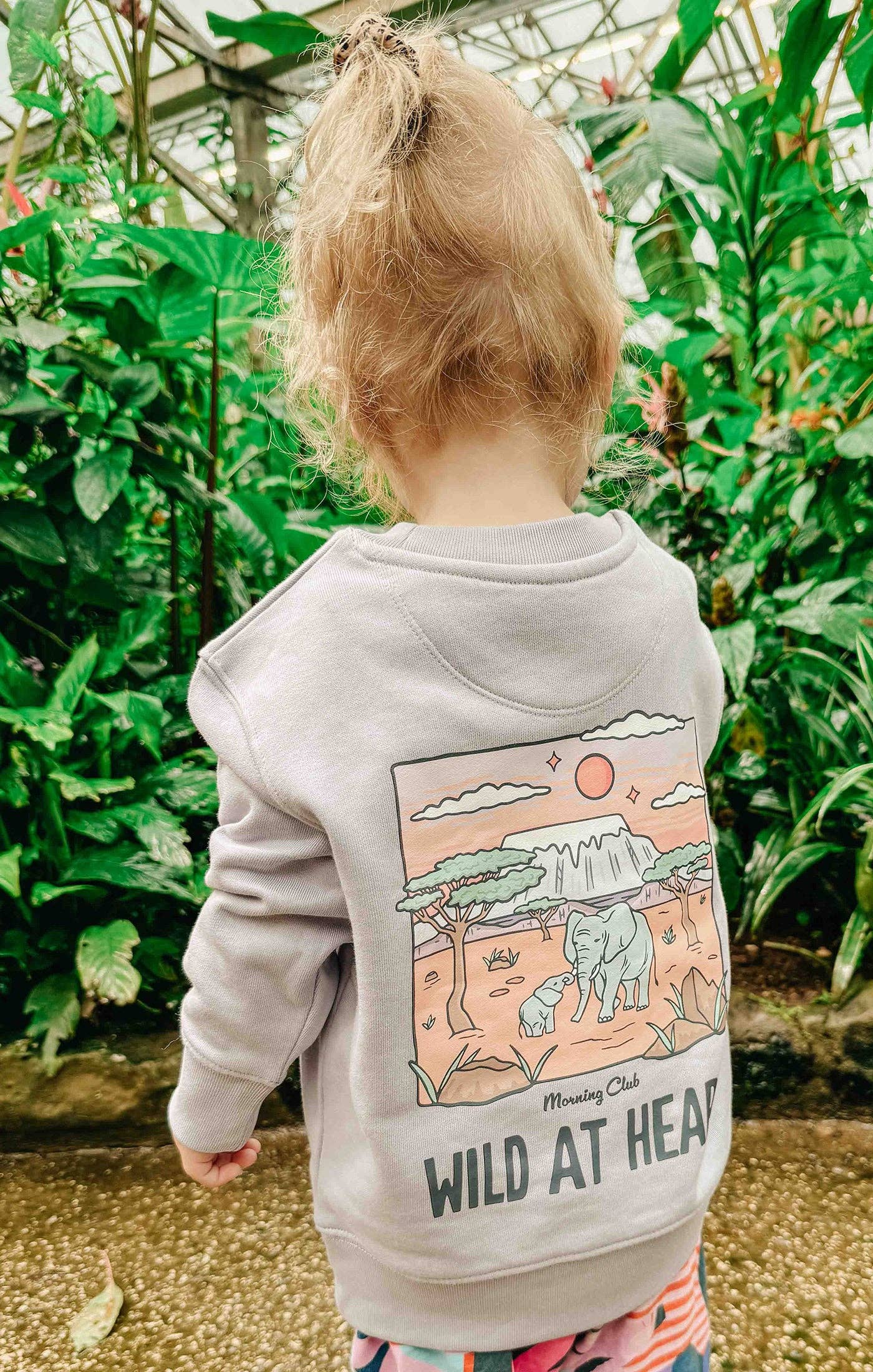 Wild At Heart Organic Cotton Childrens Sweatshirt: Natural* / 5-6 Years