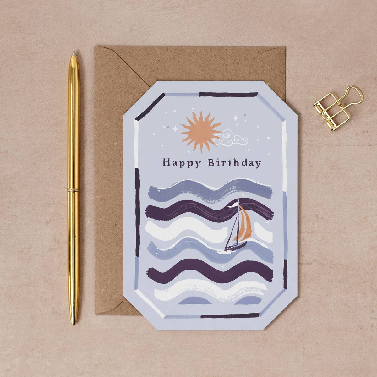 Ocean Sailing Birthday Card - Sister Paper