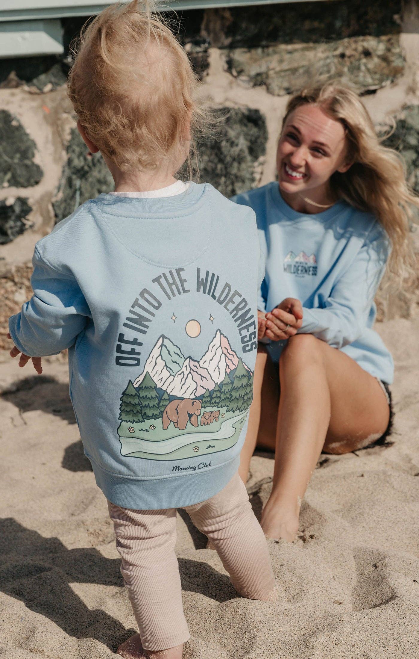 Into The Wilderness Organic Cotton Childrens Sweatshirt: Natural* / 5-6 Years