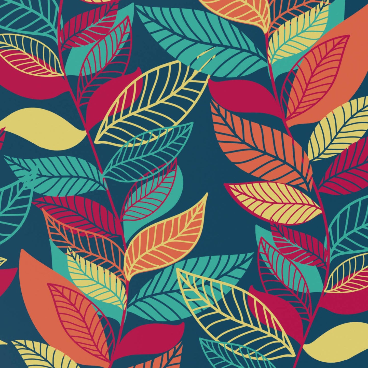 Autumn Leaves Wrapping Paper • ECO Friendly • UK Made